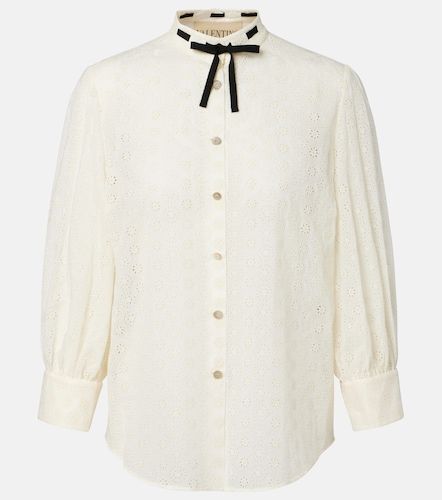 Chemise en coton à broderies anglaises - Valentino - Modalova