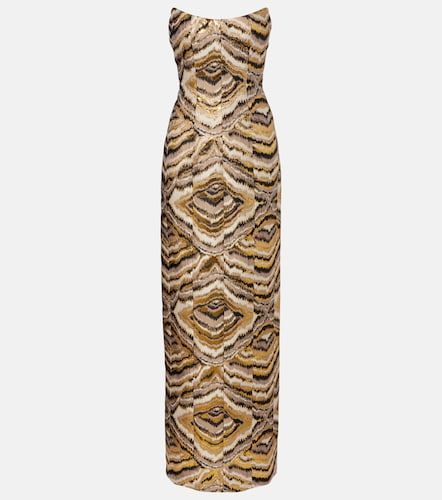 Robe longue Odessa en jacquard - Markarian - Modalova
