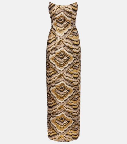 Robe longue Odessa en jacquard - Markarian - Modalova