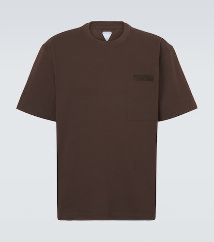 T-shirt en coton et daim - Bottega Veneta - Modalova