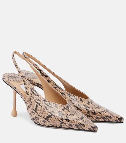 Escarpins slingback Isa en cuir façon serpent - Jimmy Choo - Modalova