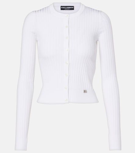 Cardigan en maille côtelée - Dolce&Gabbana - Modalova