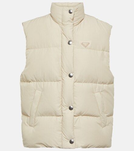 Veste doudoune sans manches à logo - Prada - Modalova