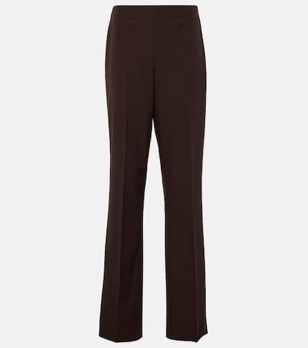 Pantalon à taille mi-haute en laine - Ferragamo - Modalova