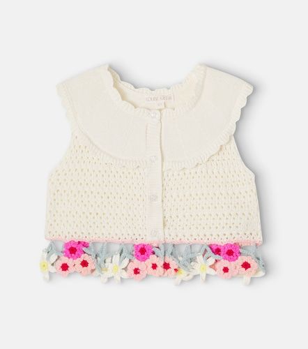 Pull sans manches Elea brodé en coton mélangé - Louise Misha - Modalova