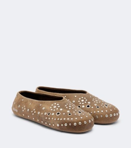 Slip-on Tierra en daim à clous - Golden Goose - Modalova