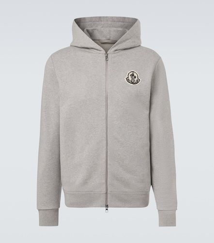 Sweat-shirt à capuche en coton à logo - Moncler - Modalova