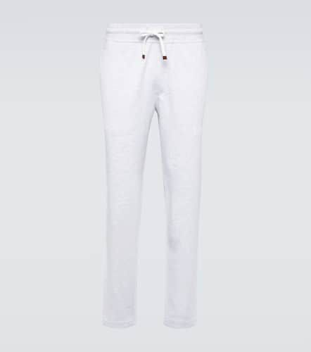 Pantalon de survêtement en coton mélangé - Brunello Cucinelli - Modalova