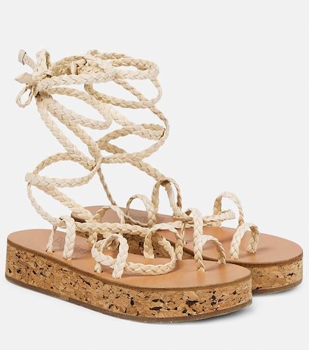 Sandales compensées Caryatis en cuir - Ancient Greek Sandals - Modalova