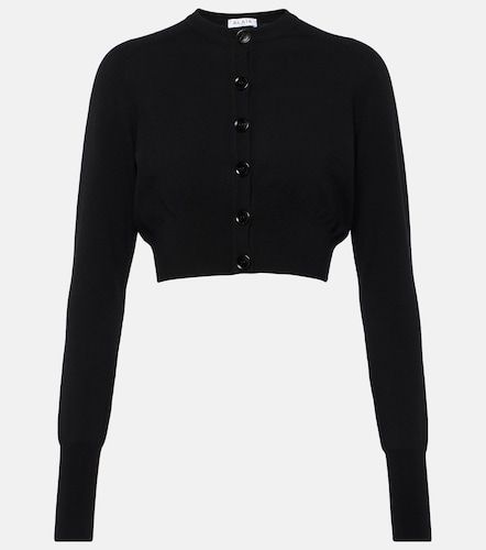 Alaïa Cardigan court en laine mélangée - Alaia - Modalova