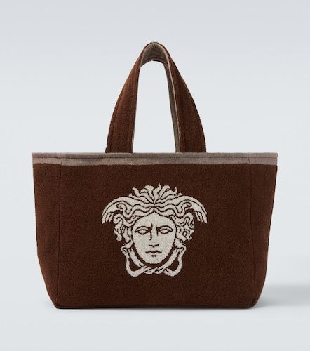 Cabas Medusa en jacquard de coton - Versace - Modalova