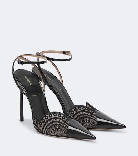 Escarpins en dentelle et cuir verni - Tom Ford - Modalova