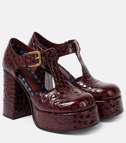 Etro Escarpins en cuir embossé - Etro - Modalova