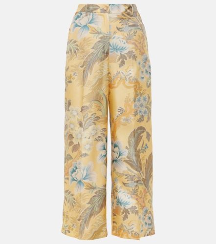 Pantalon ample en soie à imprimé - Etro - Modalova