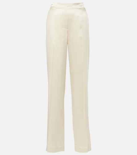 Pantalon droit Tova en satin de soie - Joseph - Modalova