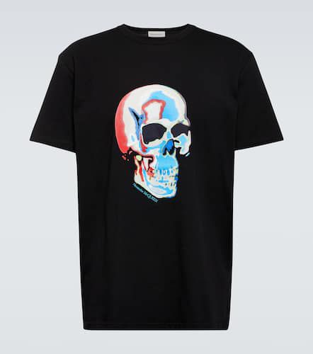 T-shirt Skull en coton imprimé - Alexander McQueen - Modalova