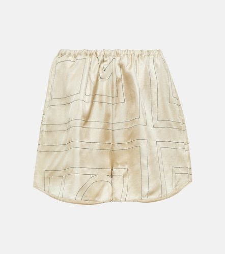 Toteme Short en soie à logo - Toteme - Modalova