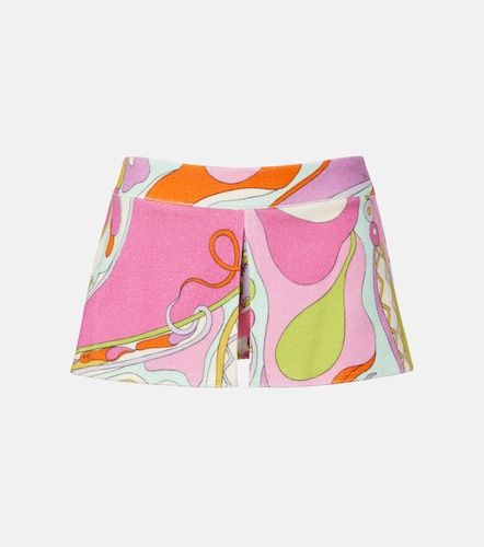 Jupe-short Orchidee en coton mélangé à imprimé - Pucci - Modalova