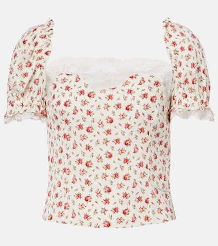 Top en soie et coton mélangés - Dolce&Gabbana - Modalova