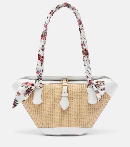 Sac Capri Medium en raphia et cuir - Dolce&Gabbana - Modalova