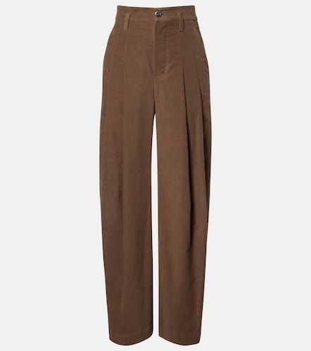 Pantalon ample à taille haute en coton - Brunello Cucinelli - Modalova