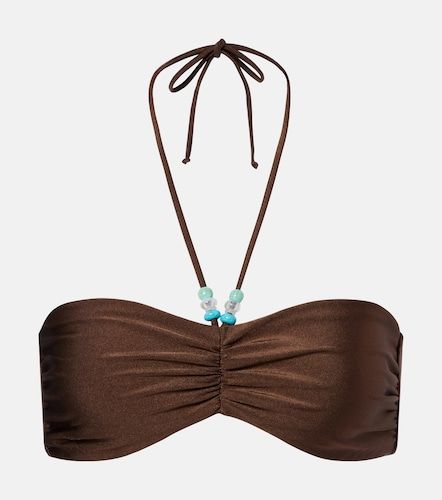 Haut de bikini Zoe froncé à perles - Jade Swim - Modalova