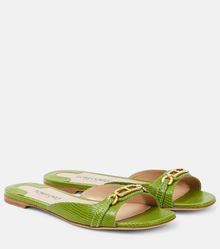 Mules Whitney en cuir effet serpent - Tom Ford - Modalova