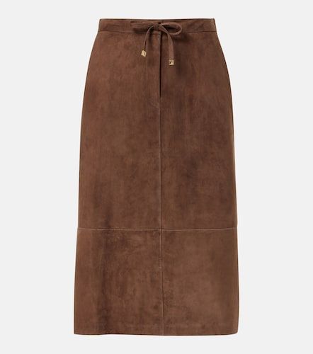 S Max Mara Jupe midi en daim - 'S Max Mara - Modalova