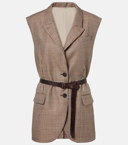 Gilet en laine mélangée - Brunello Cucinelli - Modalova