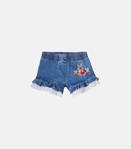 Bébé – x Disney® – Short en jean brodé à volants - Monnalisa - Modalova