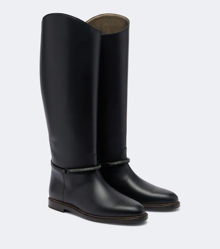 Bottes Monili en cuir - Brunello Cucinelli - Modalova