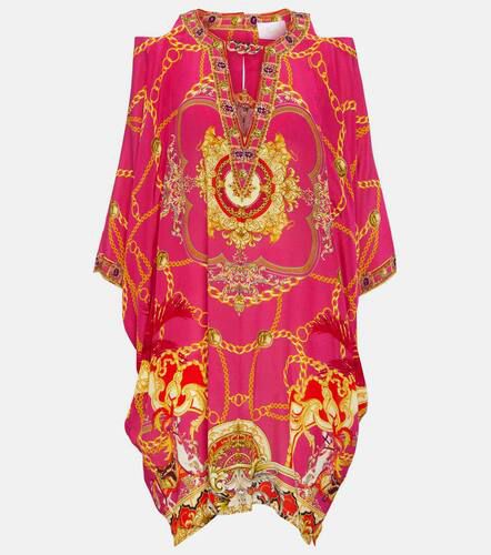 Robe en soie imprimée à ornements - Camilla - Modalova