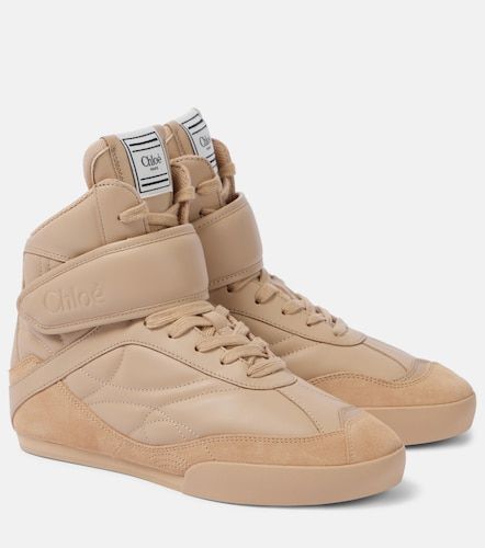 Chloé Baskets Kick en cuir et daim - Chloe - Modalova
