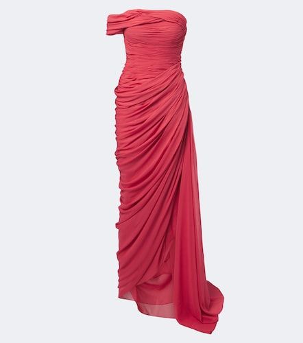 Robe longue en soie - Oscar de la Renta - Modalova