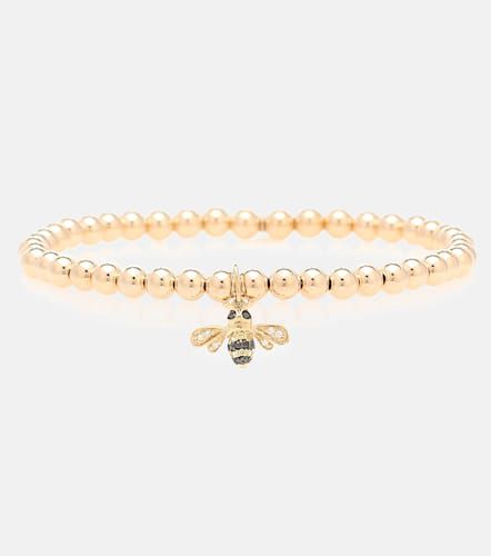 Bracelet Bumblebee en or 14 ct à cristaux - Sydney Evan - Modalova