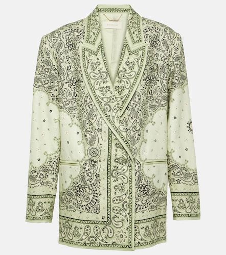 Blazer Matchmaker en lin imprimé - Zimmermann - Modalova