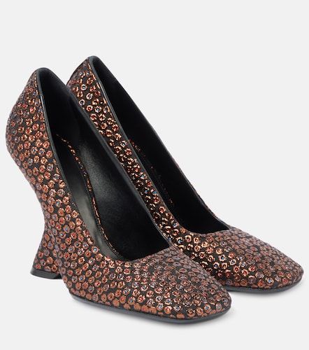 Escarpins compensés en jacquard - Dries Van Noten - Modalova