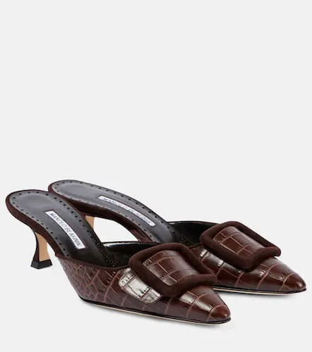 Mules Maysalebi 50 en cuir - Manolo Blahnik - Modalova