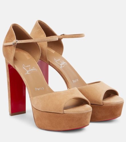 Sandales Sandaloo à plateau en daim - Christian Louboutin - Modalova