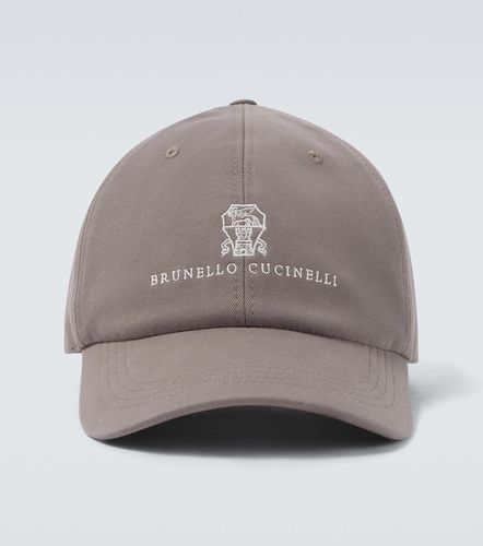 Casquette brodée en coton à logo - Brunello Cucinelli - Modalova