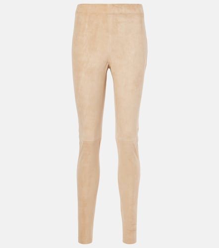 Leggings taille mi-haute en daim - Joseph - Modalova