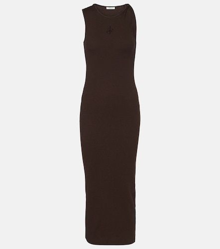 Robe longue brodée en coton - JW Anderson - Modalova