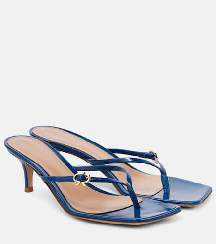 Sandales Ribbon en cuir verni - Gianvito Rossi - Modalova