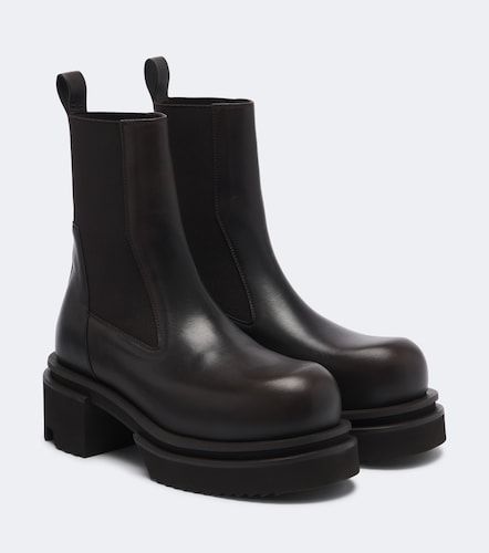 Bottines à plateau Chelsea Beatle en cuir - Rick Owens - Modalova