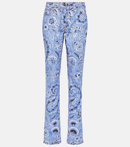 Jean skinny taille haute imprimé - Etro - Modalova