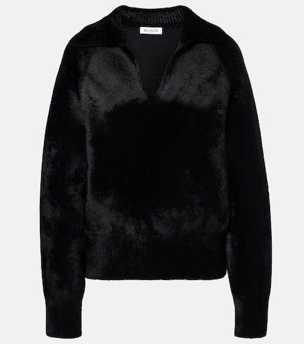 Alaïa Pull polo en laine mélangée - Alaia - Modalova