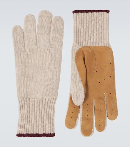 Gants en cachemire et cuir - Brunello Cucinelli - Modalova