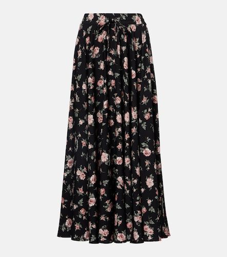 Jupe longue en charmeuse de soie mélangée - Dolce&Gabbana - Modalova