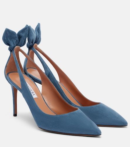 Aquazzura Escarpins Bow Tie en daim - Aquazzura - Modalova