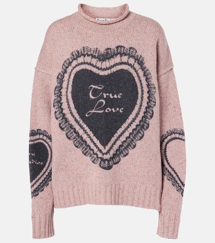 Pull en laine mélangée imprimé - Acne Studios - Modalova